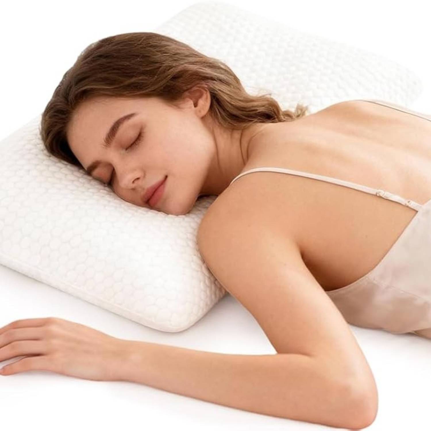 Slim Sleeper Thin Latex Pillow