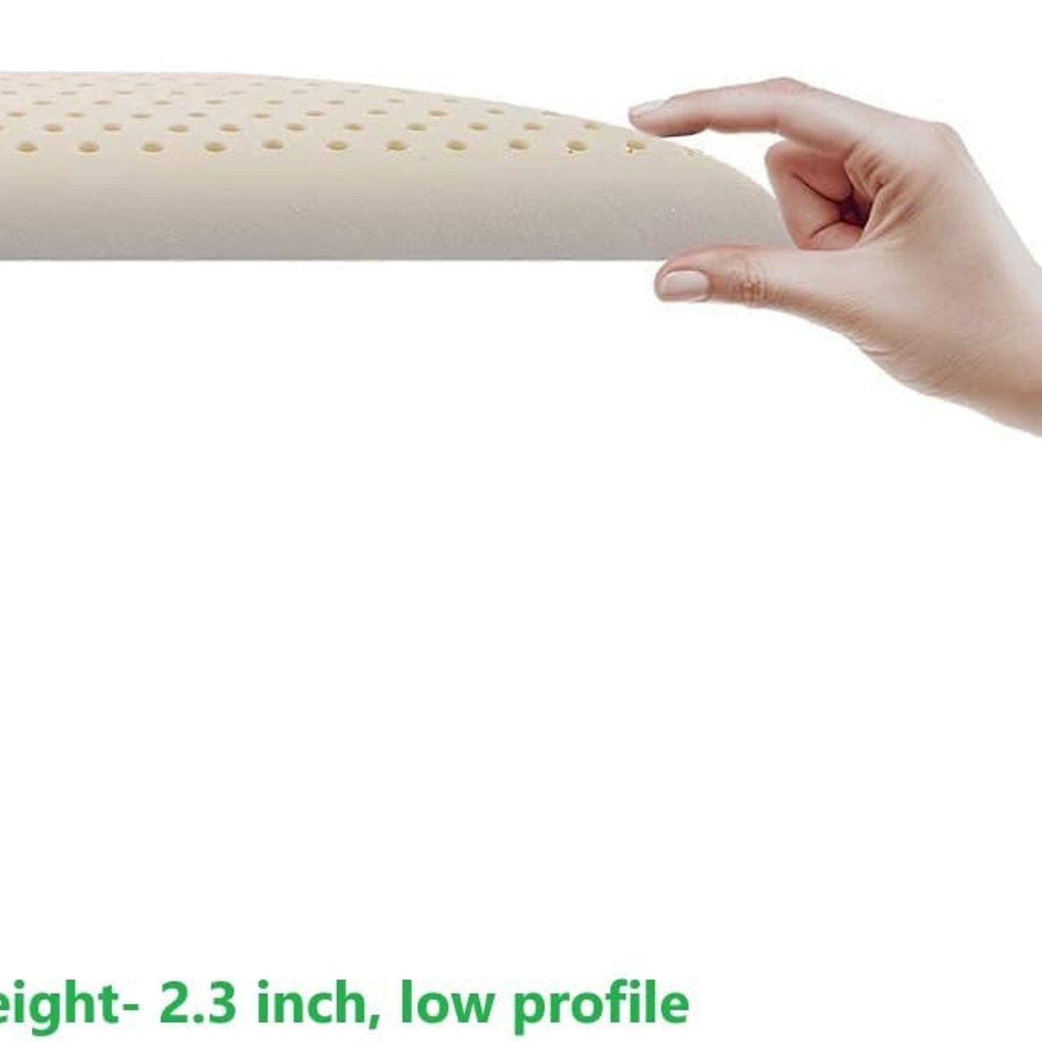 Slim Sleeper Thin Latex Pillow dimensions and specifications