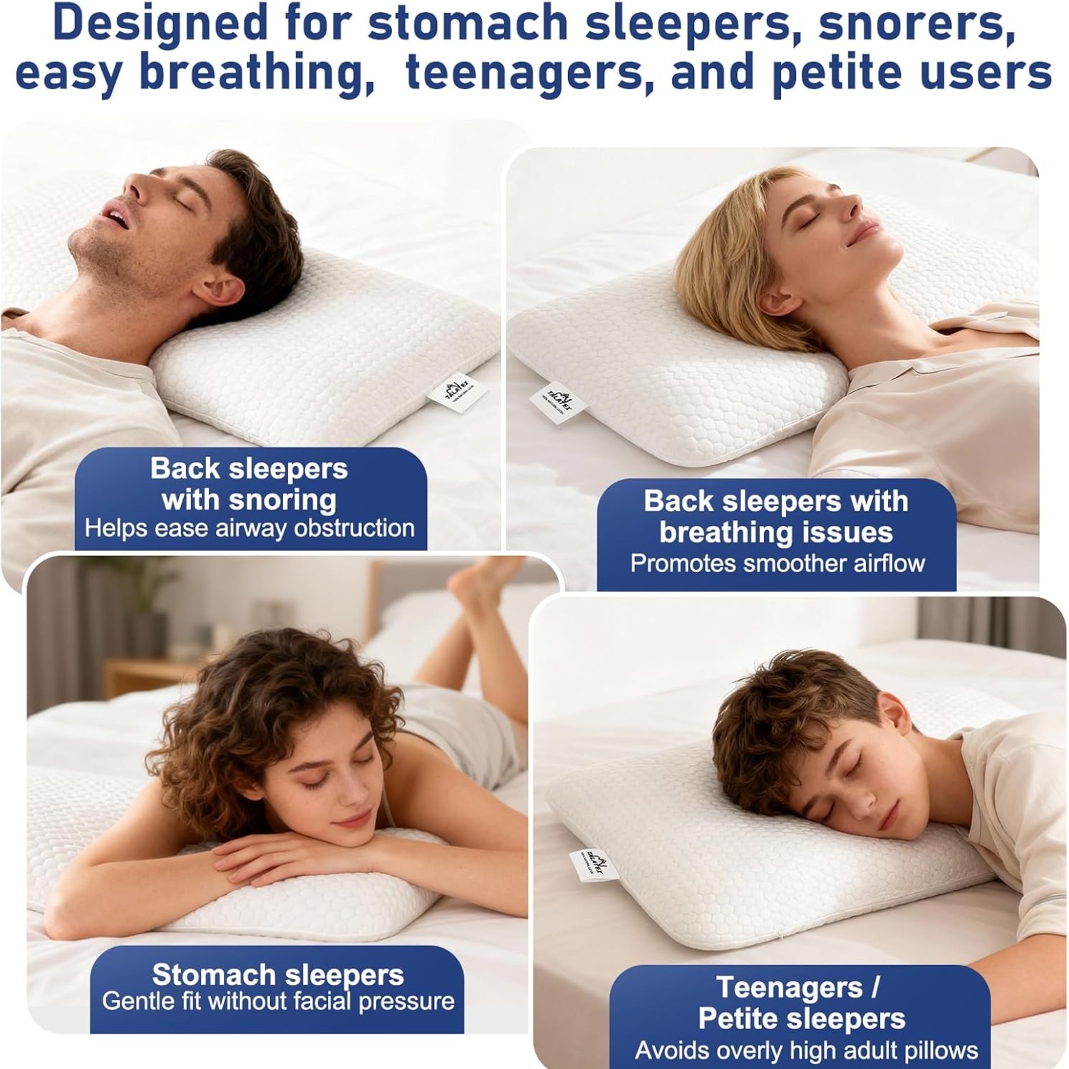 Slim Sleeper Thin Latex Pillow