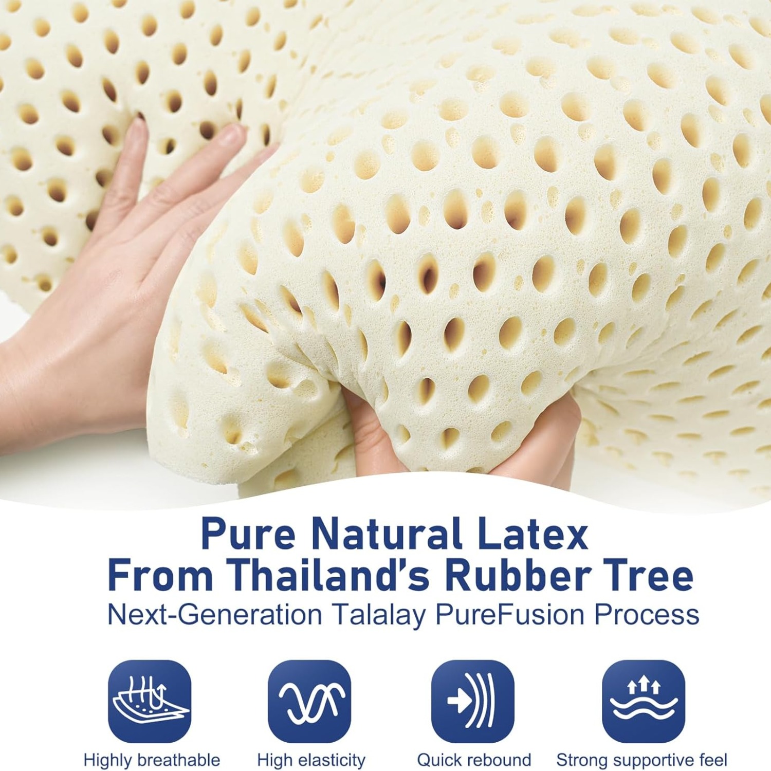 Slim Sleeper Thin Latex Pillow