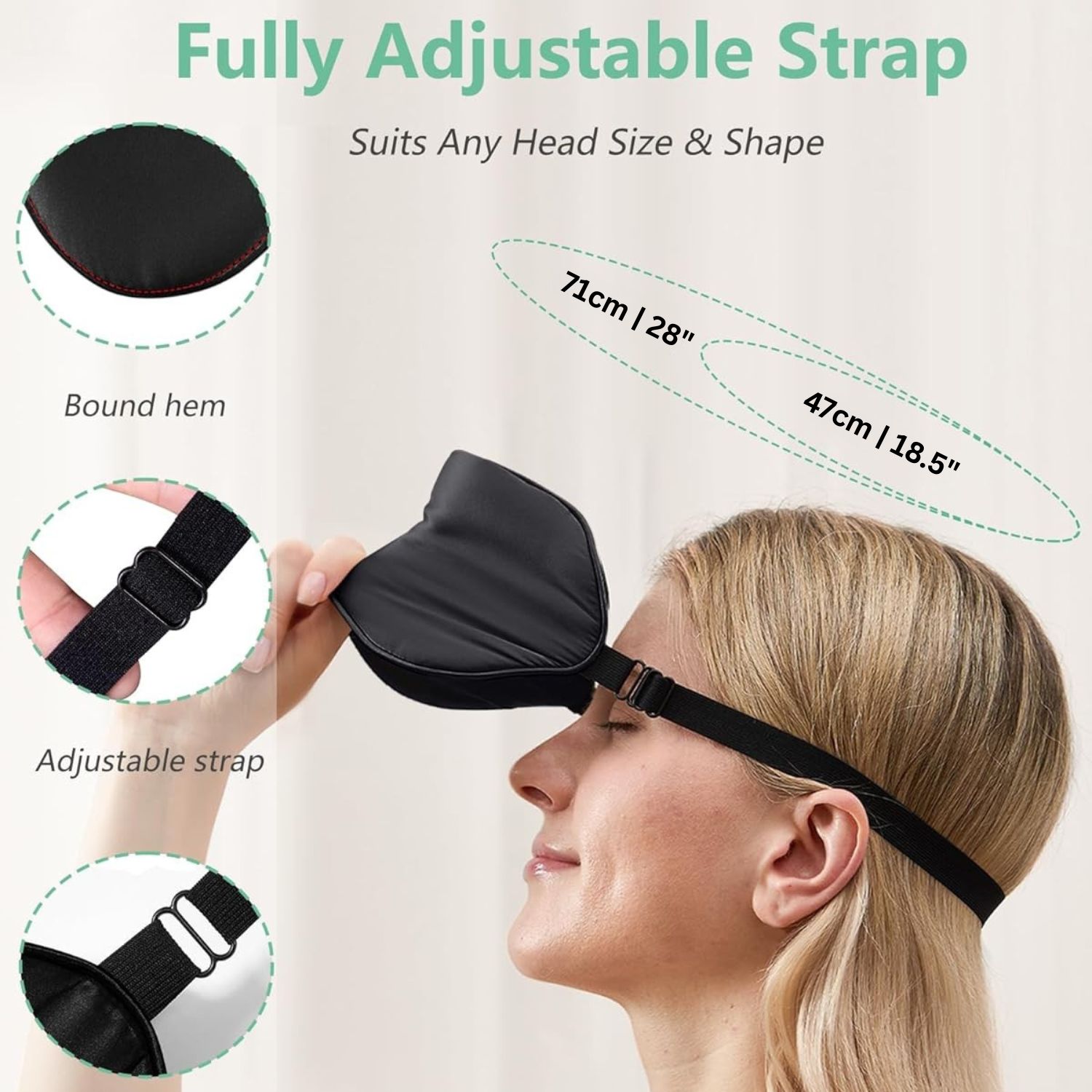 Silk Sleep Mask dimensions and specifications