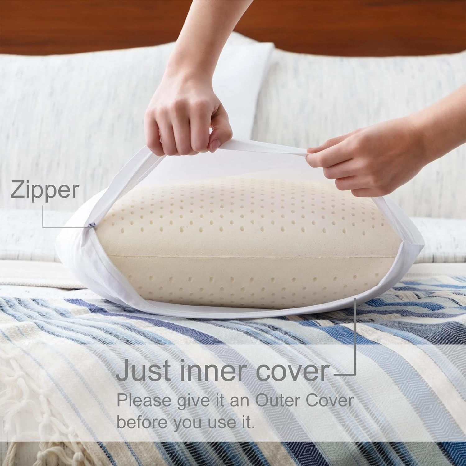 Natural Dunlop Latex Pillow Queen Size — image 18