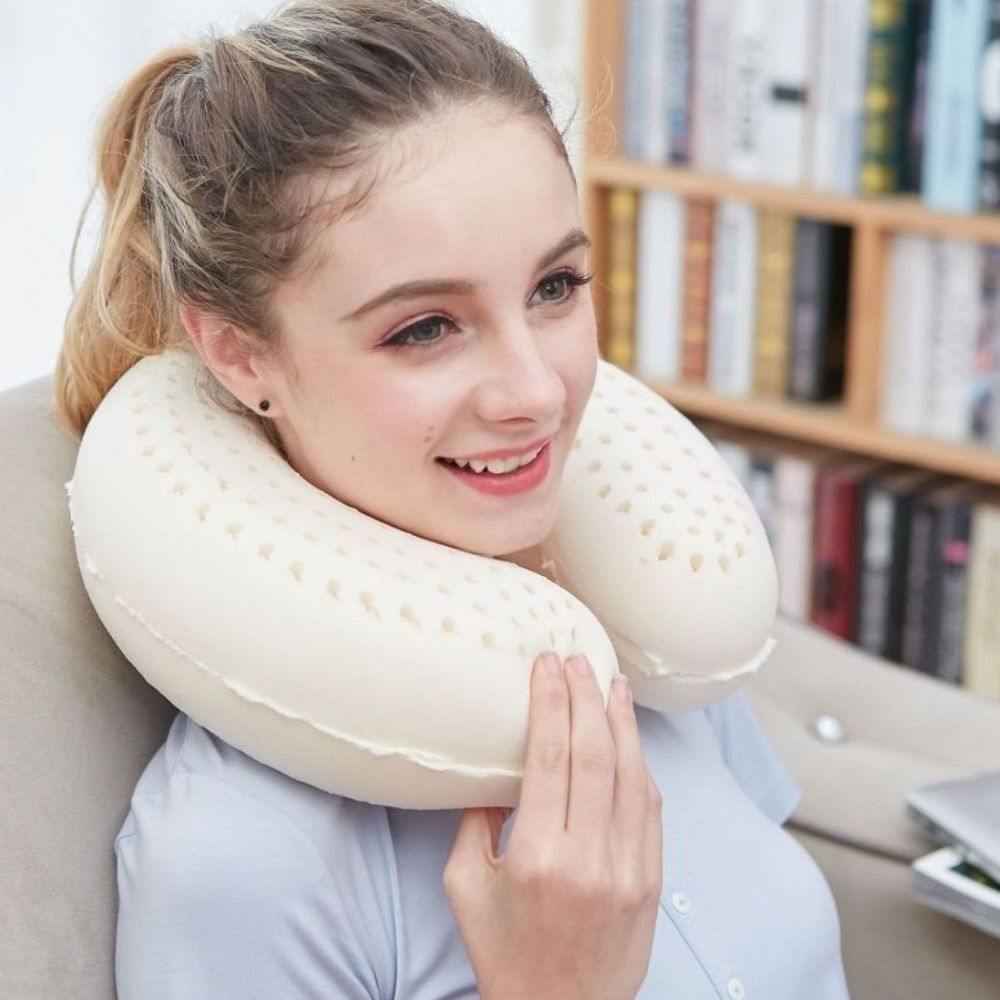 U-Shaped Latex Neck Pillow