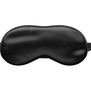 silk sleep mask black